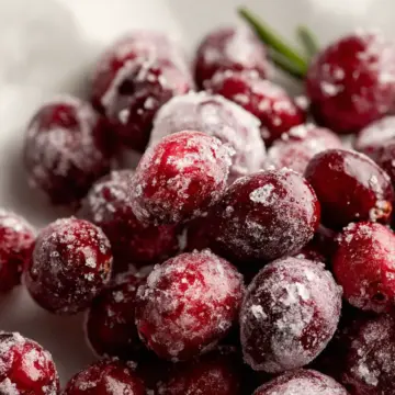 Viral Candied Cranberries – Sweet, Tart, and Perfectly Sparkly