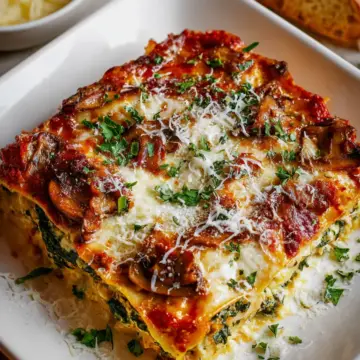 Spinach & Mushroom Lasagna