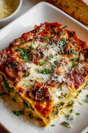 Spinach & Mushroom Lasagna