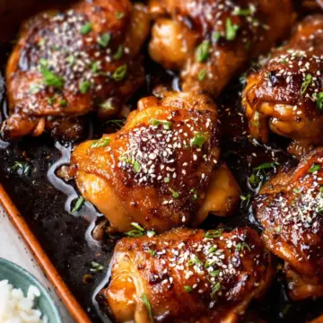 Honey Soy Baked Chicken Thighs