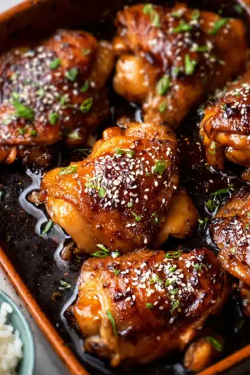 Honey Soy Baked Chicken Thighs