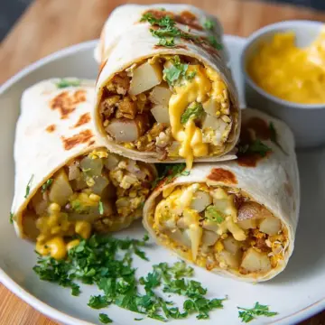 Vegan Cheesy Potato Burritos