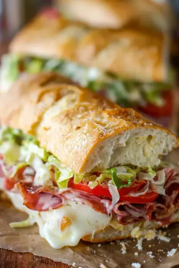 Baked Italian Grinder Sandwiches