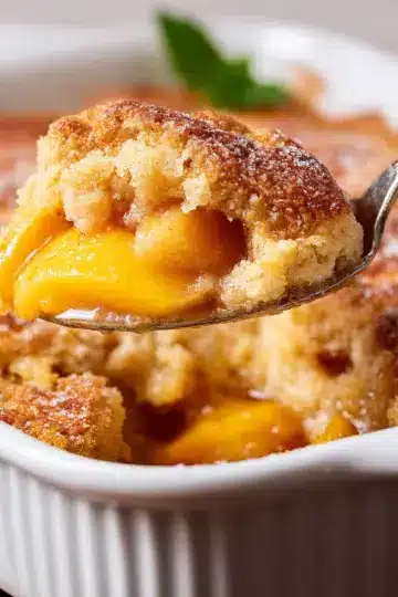 Brown Butter Peach Cobbler