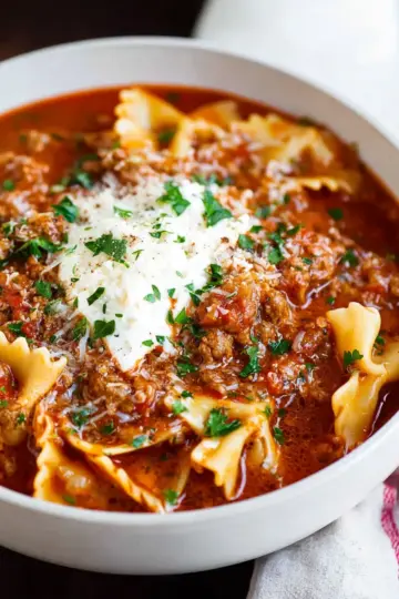 Easy Lasagna Soup Recipe