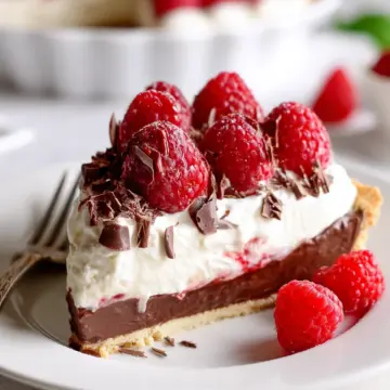 Chocolate Raspberry Cream Pie