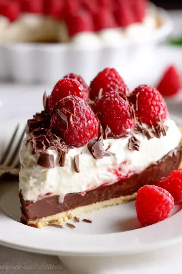 Chocolate Raspberry Cream Pie