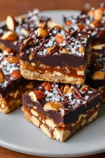Dark Chocolate and Sea Salt Nut Bars