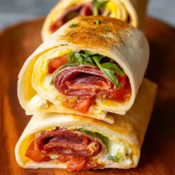 Easy Air Fryer Hot Italian Wraps