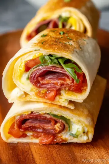 Easy Air Fryer Hot Italian Wraps