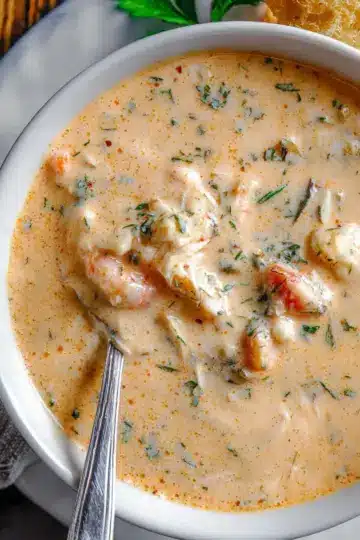 The Best Crab and Shrimp Seafood Bisque Recipe