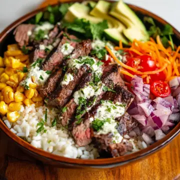 Cilantro Lime Steak Bowls