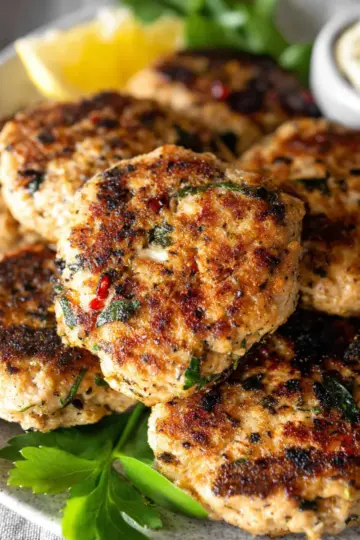 Mediterranean Chicken Patties