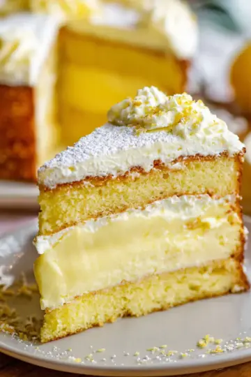 Copycat Olive Garden Lemon Cream Cake Recipe