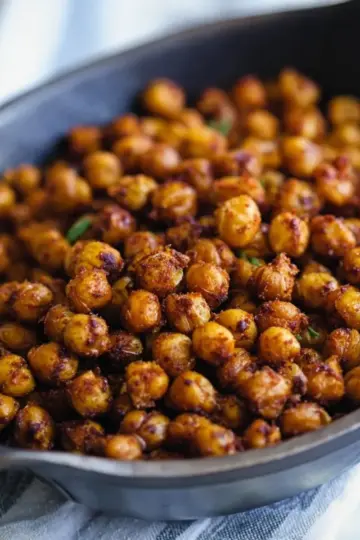 Spicy Chili Lime Roasted Chickpeas