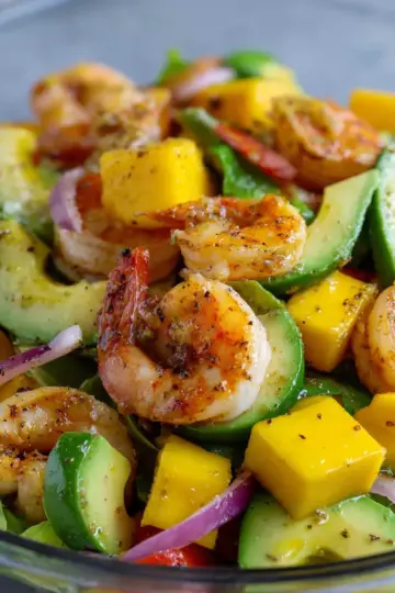 Grilled Shrimp Mango Avocado Salad