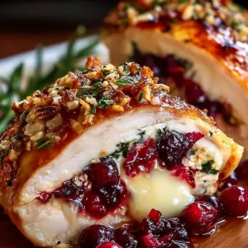 Cranberry Brie Stuffed Chicken