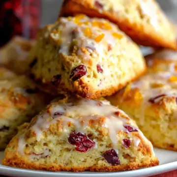 Cranberry Orange Sour Cream Scones