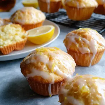 Lemon Muffins with Lemon Drizzle