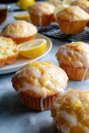 Lemon Muffins with Lemon Drizzle