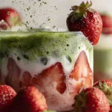Iced Strawberry Matcha Latte