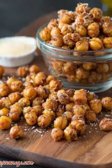 Garlic Parmesan Roasted Chickpea Snack Recipe