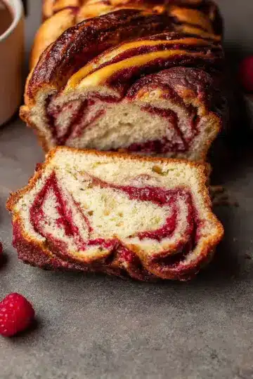 Raspberry Swirl Babka