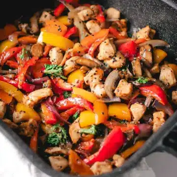 Easy Air Fryer Stir Fry with Chicken and Vegetables