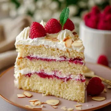 Almond Raspberry Cake