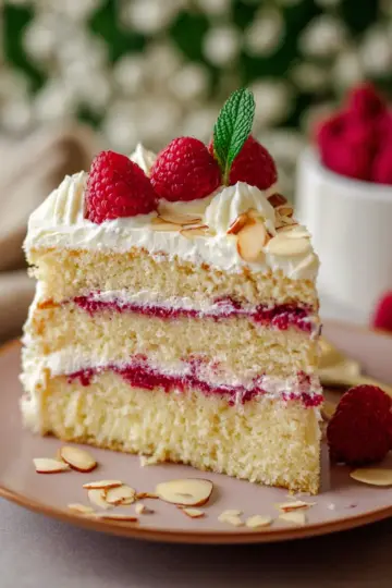 Almond Raspberry Cake