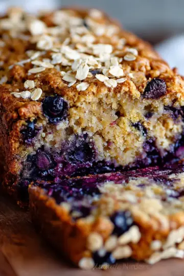 Blueberry Oat Breakfast Bread