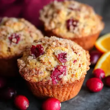 Vegan Cranberry Orange Muffins