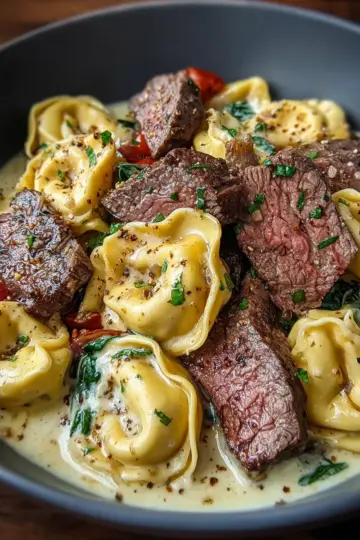 Garlic Steak Tortellini