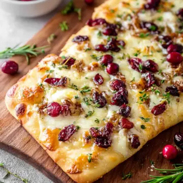 Cranberry Brie Flatbread