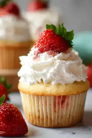 Strawberry Shortcake Cupcakes