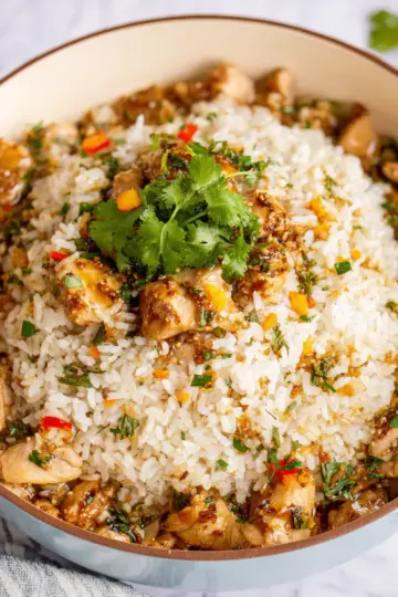 Sticky Coconut Rice with Chicken Recipe