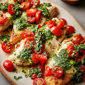 Pesto Chicken Bruschetta