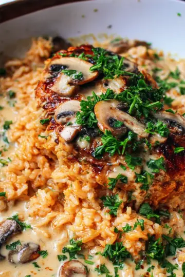 Smothered Chicken and Rice