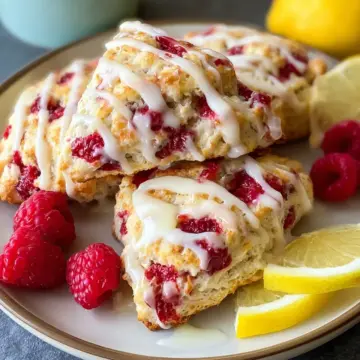 Lemon Raspberry Scones {Easy Recipe!}
