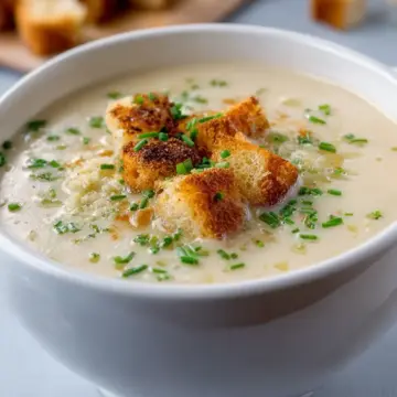 Roasted Garlic Potato Soup