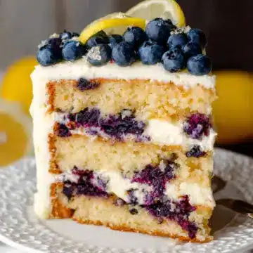 Lemon Blueberry Layer Cake