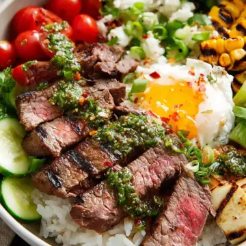 Grilled Steak Rice Bowl