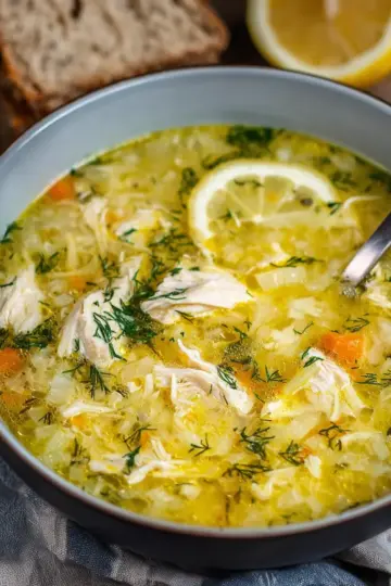 Greek Lemon Chicken Soup