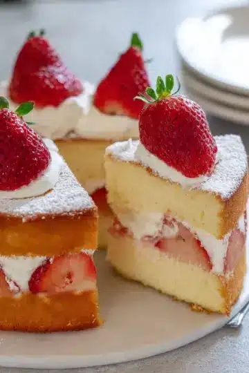 Japanese Strawberry Sponge Cake