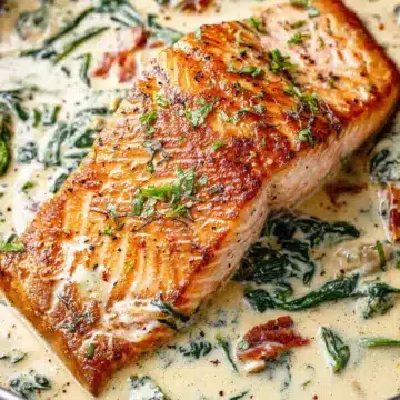 Creamy Garlic Butter Tuscan Salmon