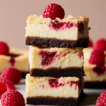White Chocolate Raspberry Cheesecake Bars