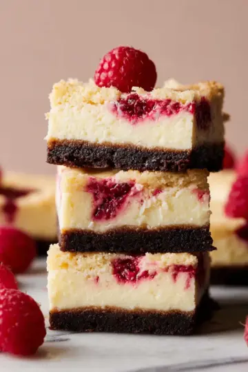White Chocolate Raspberry Cheesecake Bars