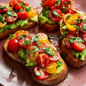 Tomato and Avocado Bruschetta