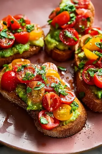 Tomato and Avocado Bruschetta