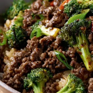 Ground Beef and Broccoli